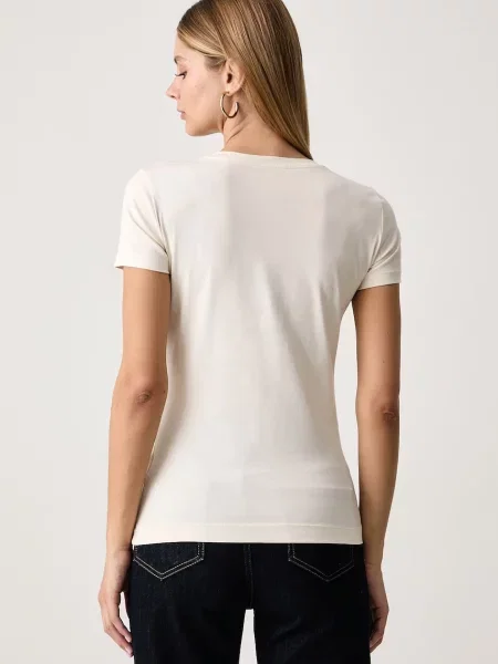 Guess T-shirt z SAVANNA beżowa