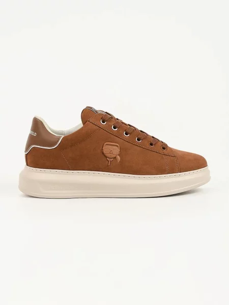 Karl Lagerfeld Kapri sneakers pentru bărbați din piele întoarsă verde