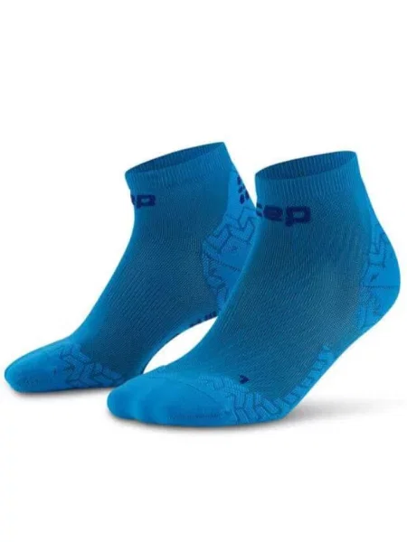 Skarpety kompresyjne sportowe za kostkę low cut Core Run Ultralight CEP niebieskie