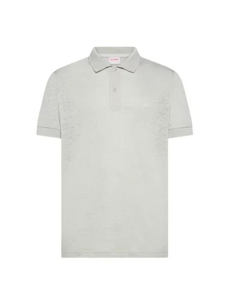Tričko POLO JERSEY LINEN S/S' šedá