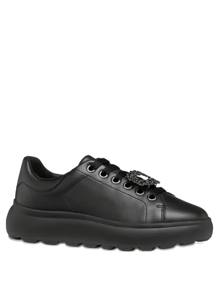 Sneakerși Geox cu platformă negru