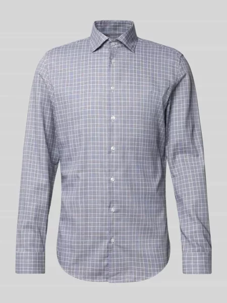 Koszula biznesowa o kroju slim fit z listwą guzikową Seidensticker