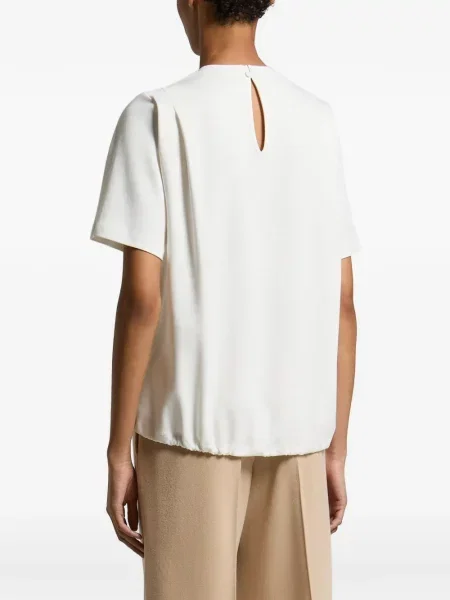 Tricou Peserico cu decolteu rotund alb