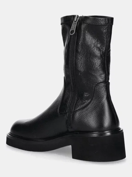 Nízké kozačky Tommy Jeans TJW STRETCHY MID BOOT na platformě černá