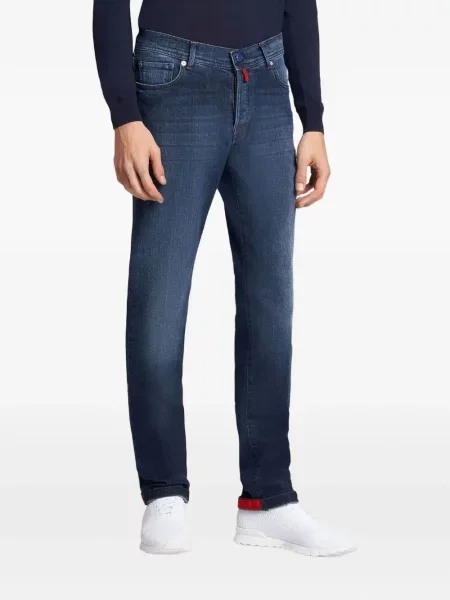 Blugi Kiton cu 5 buzunare albastru