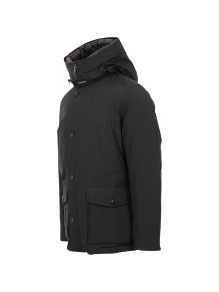 Anorak Woolrich cu glugă negru