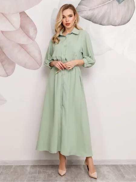ISSA Plus Сукня максі М'ятний 