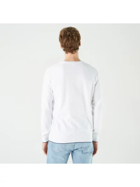 Lacoste Sweter biały
