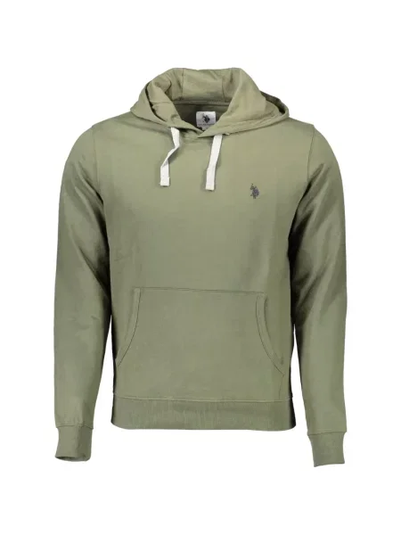 Hanorac cu glugă U.s. Polo Assn. cu broderie verde