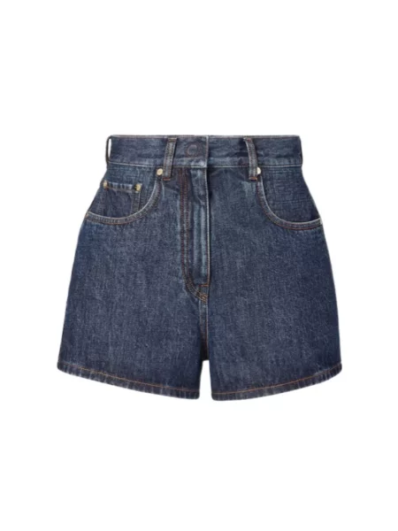 Szorty jeansowe Fendi niebieskie