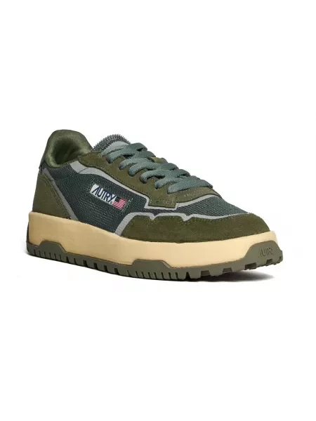 Sneakersy Autry zamszowe zielone