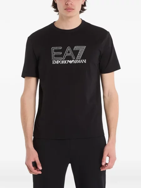 Tricou Ea7 Emporio Armani cu imagine negru