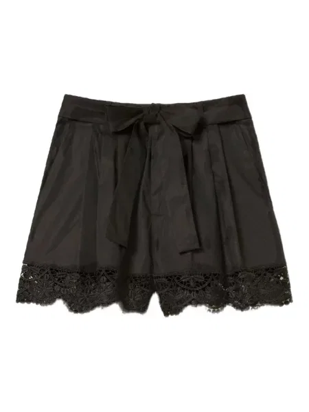 Pantaloni scurți Twinset stretch negru