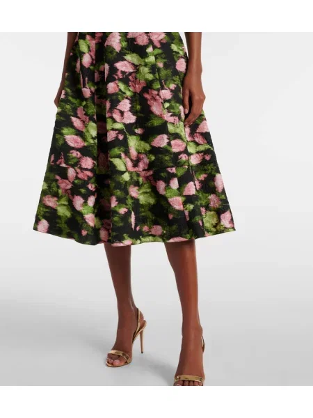 Rochie midi Erdem cu model floral până la genunchi de costum