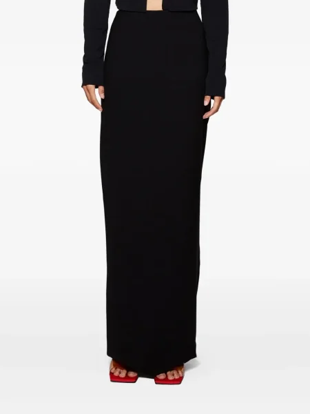 Maksi spódnica maxi Monot z wysoką talią czarna