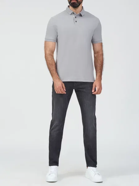 Поло Emporio Armani серое