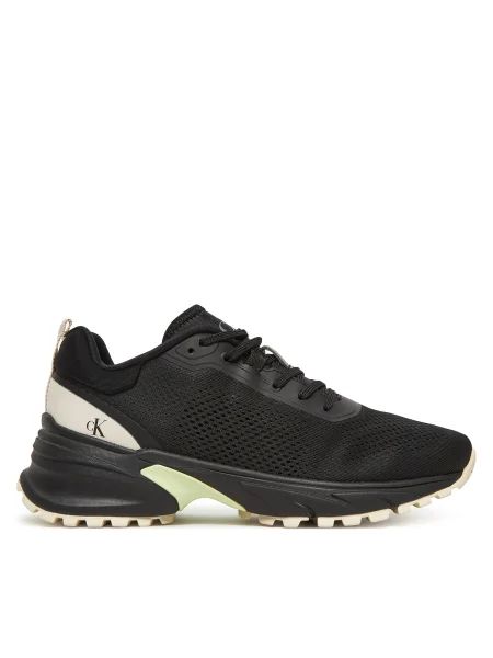 Dámske topánky Calvin Klein Hike Runner Mg Tech Knit black/pistachio/white jade čierna