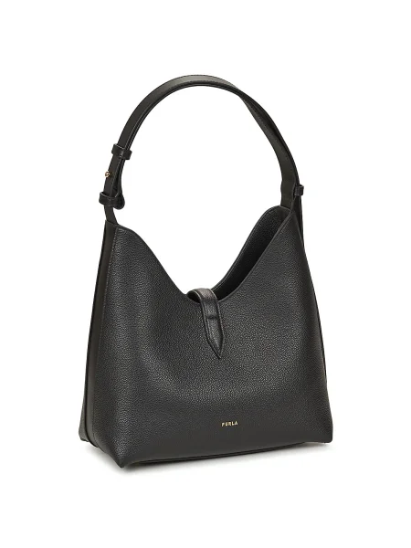 Geanta hobo Furla din piele negru