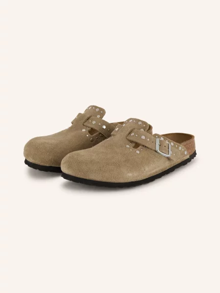 Mokasíny Birkenstock se cvočky béžové