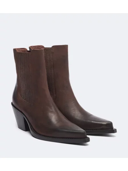 Botine Paris Texas din piele maro
