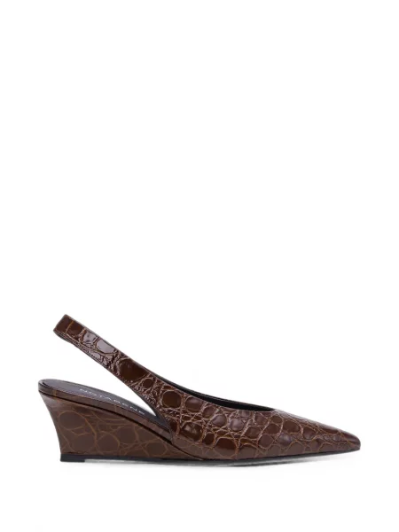 Pantofi cu toc Notabene slingback maro