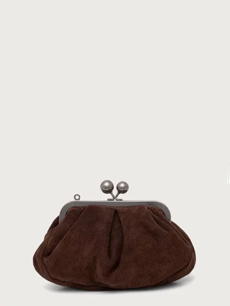 Weekend Max Mara geantă crossbody pentru femei din piele WKANERINE maro