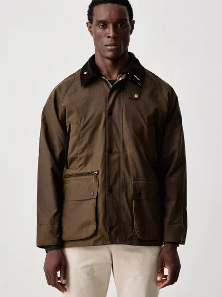 Barbour přechodová bunda voskovaná Bedale hnědá