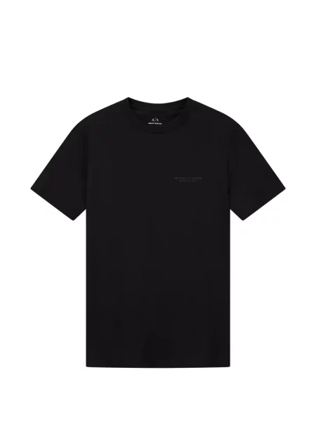Tricou Armani Exchange cu imagine din jerseu negru