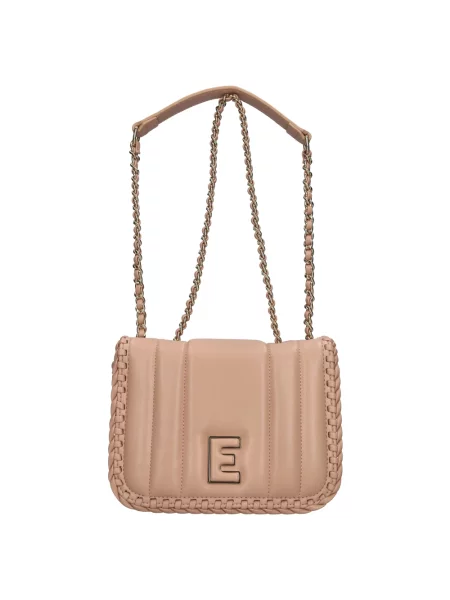 Torebka skórzana Ermanno Scervino skórzana beżowa