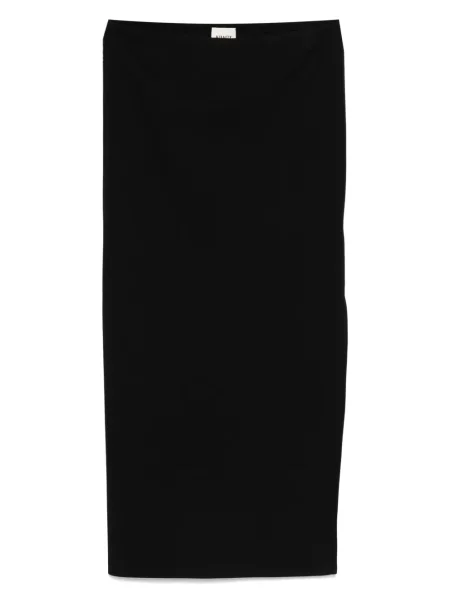 Spódnica midi Khaite do kolan czarna