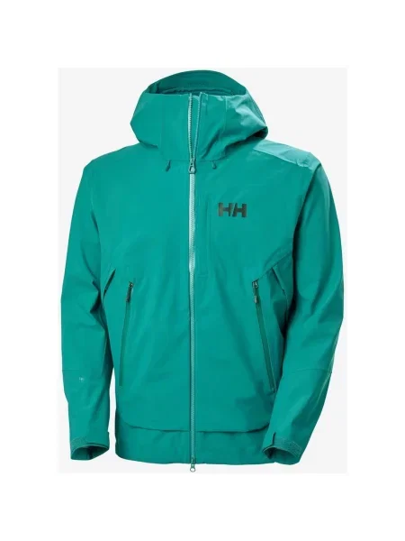 Kurtka z kapturem Helly Hansen Verglas Backcountry Shell Ski Free turkusowy M niebieski