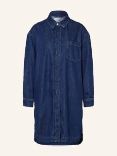 Marc O'polo Denim Košilové Šaty Z Džínů tmavě modrá