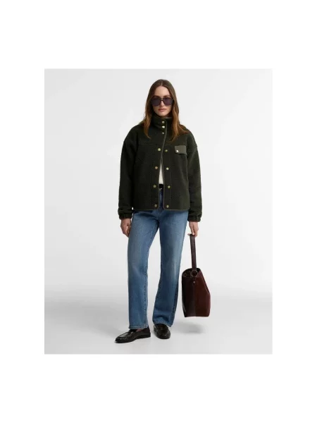 Geacă Barbour din fleece verde