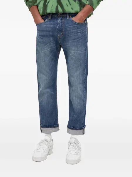 Дънки Levi's® дизайн с пет джоба с кръгло деколте сиво