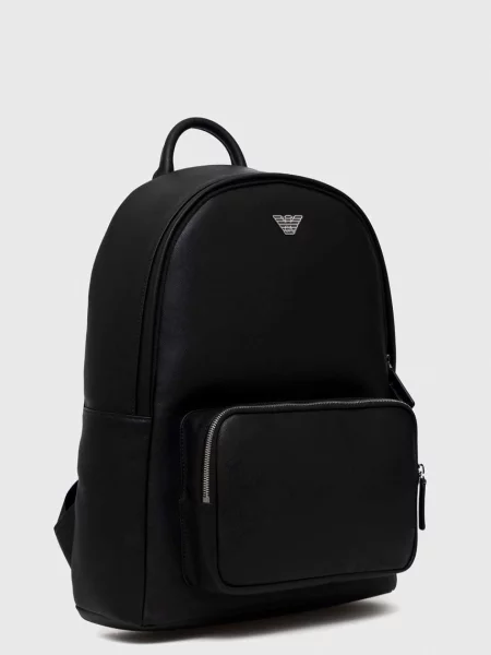 Рюкзак Emporio Armani великий однотонний чорний