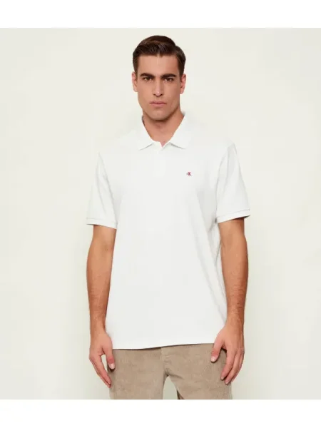 Calvin Klein Jeans Polo | | pique alb