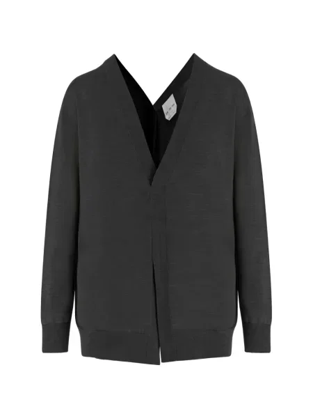 Pulover Sa Su Phi cu decolteu în V gri