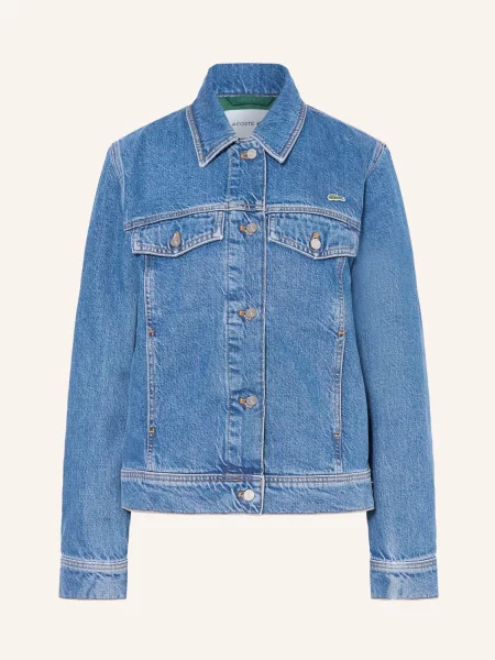 Lacoste Džínová Bunda medium blue modrá