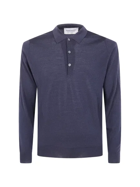 Tricou polo John Smedley albastru