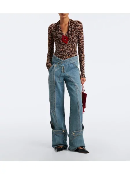 Blugi cu picior larg Blumarine albastru