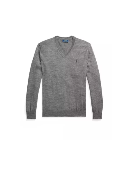 Sweter Polo Ralph Lauren wełniany szary