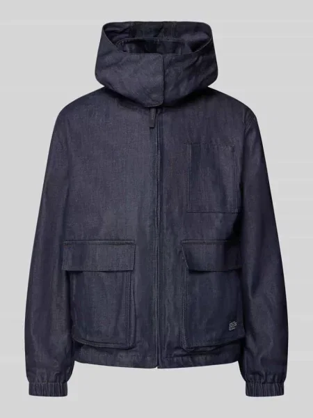 Kurtka jeansowa o kroju regular fit z mieszanki bawełny Marc O'polo Denim niebieska