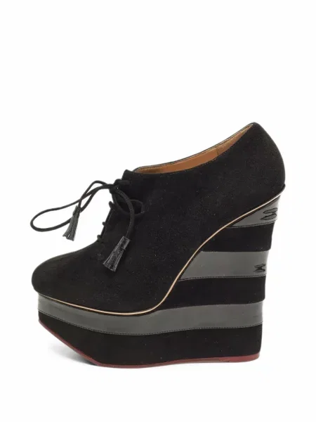 Botine Charlotte Olympia cu pană negru