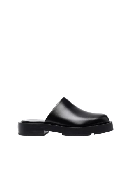 Klapki Givenchy skórzane wsuwane czarne