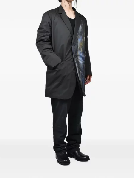 Обратим блейзър Yohji Yamamoto с принт черно