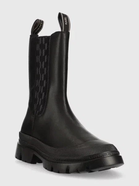 Шкіряні черевики Karl Lagerfeld Trekka чорний