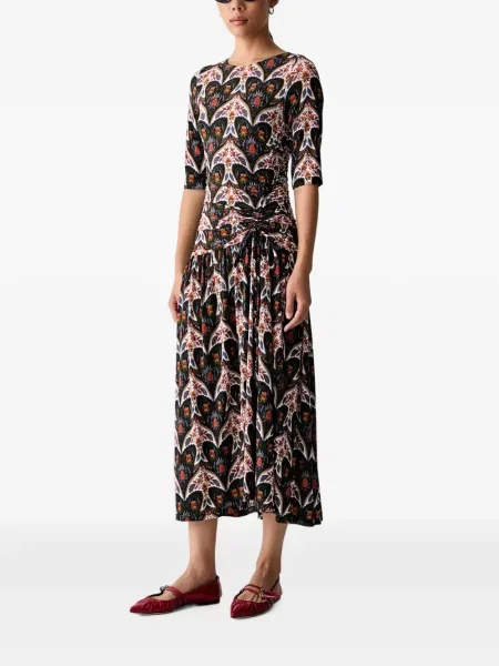 Rochie midi Farm Rio cu imagine negru