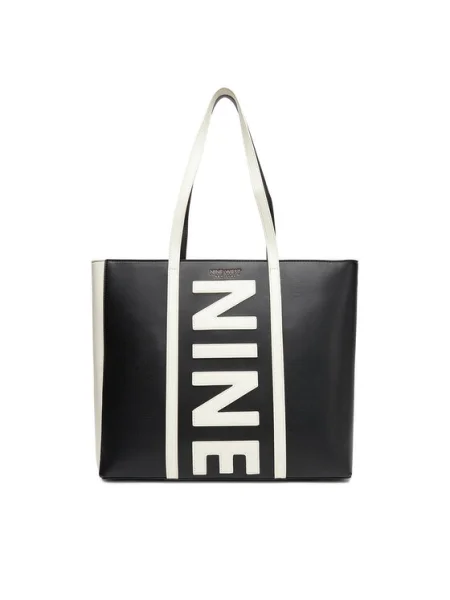 Дамска чанта Nine West Черен бяло