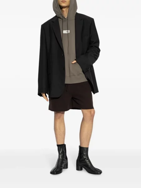 Суичър с качулка Mm6 Maison Margiela зелено