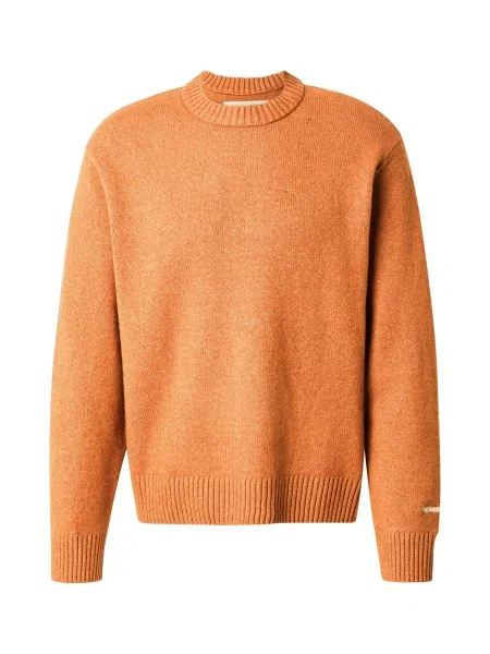 JACK & JONES Pulover JORNORREBRO caramel maro